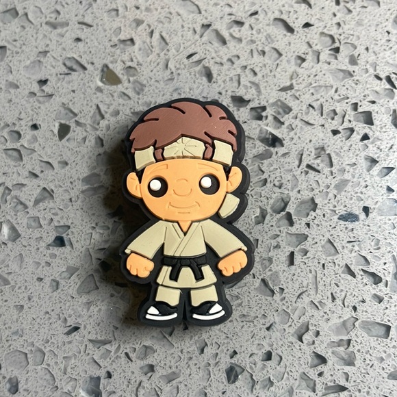 7/$10 Daniel Son Larusso Karate Kid croc shoe charm - Picture 1 of 1